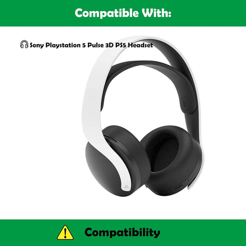 Cooling Replacement Earpads Cushions Compatible with Sony Playstation 5 Pulse 3D PS5 Headset Ear Pads with Cooling Gel Layer...