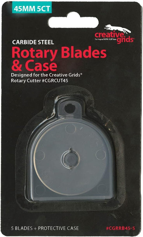 CreativeGrids 45mm Replacement Rotary Blade 5-Pack...