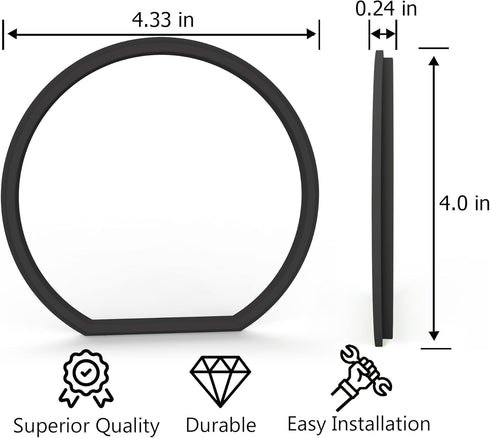 Replacement Gasket Compatible with Ryobi 18v Stick Vaccum Dust Bin Lid, Works for Models PCL720, PBLSV716, PBLSV717, Easy-to-Install Seal for Impr...