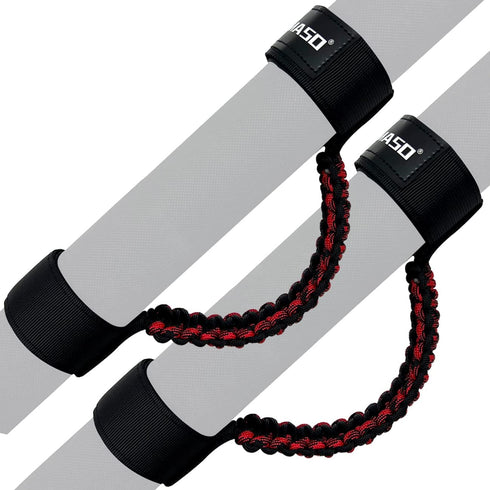 UTV Roll Bar Grab Handles for Polaris RZR Can Am,UTV Grab Handles fit 1.75"-2" Rollbar,ATV Passenger Grab Handle Grips 2Pcs (Red CAMO Paracord)...