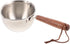 Mini Milk Warmer Pot Small Sauce Pan Stainless Steel Pot Cheese Melt Pot Butter Melting Pot with Wood handle...
