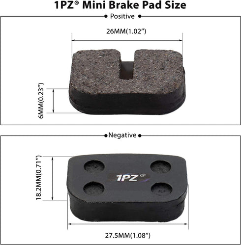 1PZ DP2-4S1 Brake Pads for MOTOVOX MBX10 79CC Moto MM-BB80 Baja Racer MINI BIKE REAR BRAKE PADS MBX-10 PARTS NEW (4 Pair)...