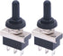 weideer 2Pcs Momentary Toggle Switch 12V 25A SPDT (ON)/Off/(ON) 3 pin 3 Position Waterproof Toggle Switch with Waterproof Cover for Auto Car KN3D-...
