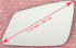 Mirror Glass with Adhesive for Fitting Over Auto-Dimming Mirror for Various BMW Models - Driver Side View Left LH - Check Size and Pictures...