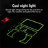 Non-slip Phone Pad for 4-in-1 Car, 2023 New Cool Glow in the Dark Car Dashboard Phone Mat with Temporary Car Parking Card Number Plate and Aromath...