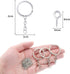 250 Pieces Keychain Rings Including 35 Pieces Keychain Rings and Jump Rings and 180 Pieces Screw Eye Pins for Jewelry Making (Silver,30 mm)...