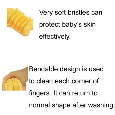 Nail Scrubber Brush Kids, Finger Nails Scrub Scrubbing Cleaning Washing Brushes with Soft Bristle for Baby and Children, Animal Style and 2 Colors...