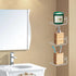 Bigfety Acrylic Small Floating Shelves for Wall, 3-Ledges, Clear Mini Display Floating Shelf Flexible Use with Adhesive or Screw...