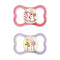 MAM Air Night Baby Pacifiers for Sensitive Skin, Glows in The Dark, 2 Count, 6-16 Months, Girl...