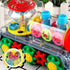 Nenekal Electric Transparent Gear Train Toy with Flashing Lights and Music, 360 Rotation, Battery Operated Bump and Go Car Toddler Toys, Multicolo...