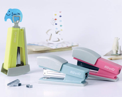 Cute Swing Stapler, 20-Sheet Capacity, with 1000 Staples (Yellow)...