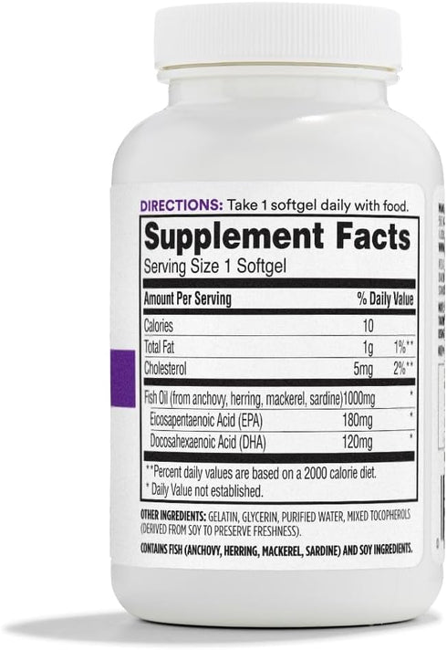 365 by Whole Foods Market, Oil Fish 1000 Mg, 100 Softgels...