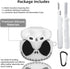 Compatible with AirPods 3rd Generation Case Cover with Cleaner kit, Glow in The Dark Funny Case for Airpod 3 Charging Case Cute 3D Skull Soft Sili...