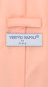 Vesuvio Napoli NeckTie Solid PEACH Color Men's Neck Tie...