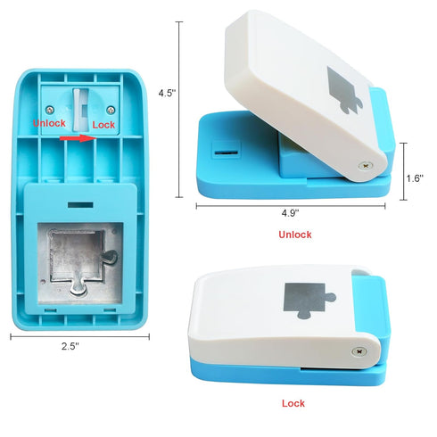 Puzzle Punch DIY Jigsaw Puzzle Piece Cutter for Personalized Jigsaw Puzzle Custom Photo Puzzle Customized Puzzle Making Tool (Cerulean Blue)...
