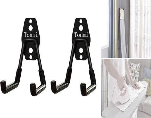 2Pcs Ironing Board Hook - Wall Mount Holder for Laundry & Utility Rooms...