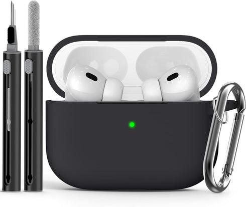 AirPods Pro Case Cover with Cleaner Kit,Soft Silicone Protective Case for Apple AirPod Pro 2nd/1st Generation Case for Women Men,AirPods Pro 2/Pro...