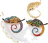 Chameleon Brooch Pin Colorful Crystal Lizard Animal Brooch Jewelry for Women...