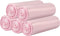 5 Rolls Small Trash Bags - 100 Counts Durable 4 Gallon Small Garbage Bags for home office kitchen Bathroom Bedroom Trash Can liners?Pink?...