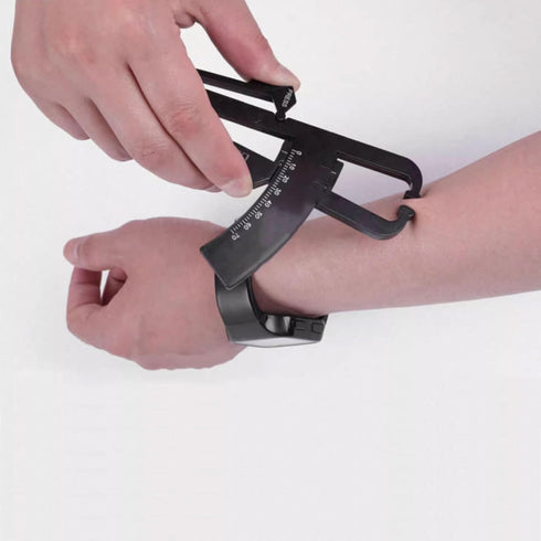 Body Fat Caliper, Body Fat Tester Caliper, Body Fat Caliper Made of Black Plastic Unisex Skinfold Caliper Body Fat Meter(#1)...