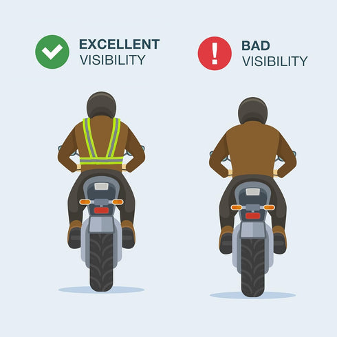 2 Pack Hi Vis Safety Vests - Adjustable Bright Neon Color High Visibility Reflective Safety Straps Gear for Traffic Control, Running, Cycling...