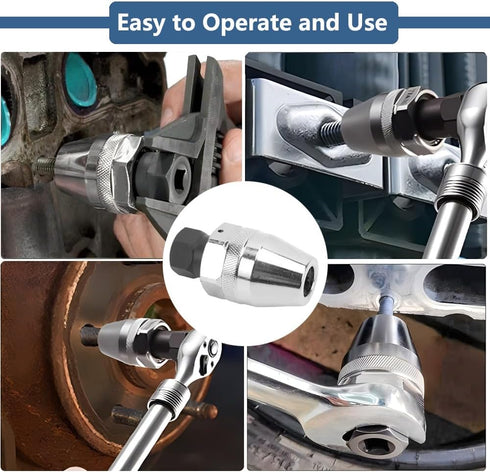 Damaged Bolt and Stud Extractor Tool 3/8" Drive Broken Stud Remover Bolt Extractor Fit 1/4" to 1/2" Rounded Studs for Broken, Rounded Off, Painted...