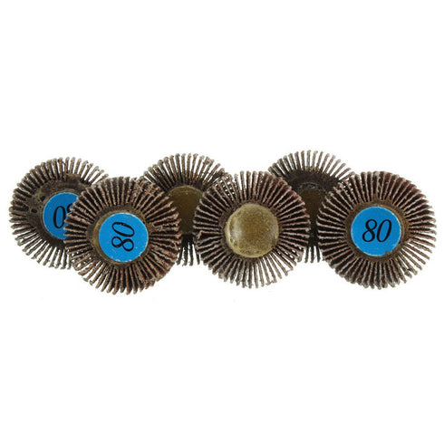 10 X Sanding Sandpaper Flap Wheel Disc 80# Grit for Dremel Shank Rotary Tools...