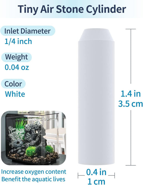 Pawfly Aquarium Replacement Air Stone Bubbler for Specific Classic Tube Flow Halo and Life Fish Tanks Mini Compatible Bubble Release Tool Oxygen D...