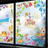 Summer Window Decals Removable Beach Window Stickers Summertime Gel Window Clings Double Sided Printed for Glass Window Decorations...