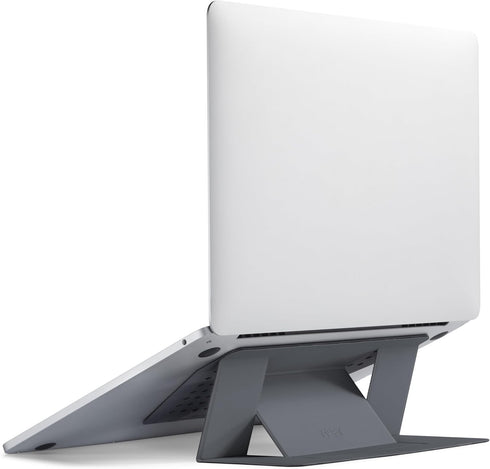 MOFT Invisible Slim Laptop Stand, Adhesive and Reusable, Adjustable Perfect Viewing Angles, Compatible with Laptops Up to 15.6", Grey...