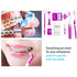 Portable Orthodontic Oral Care Kit - 2Pack - Travel Kit for Patients, Interdental Brushing Wax Floss Toothbrush Cleaning(Purple & Orange)...