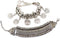 Zealmer Boho Bracelet Set Bohemian Coin Bracelet Tribal Statement Design Hand Bracelet 2 Types...