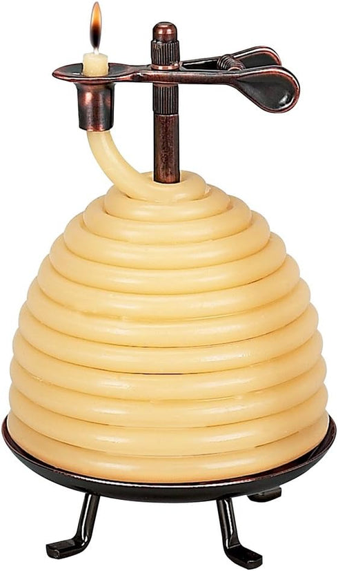 Candle by the Hour 50-Hour Beehive Candle, Eco-friendly Natural Beeswax with Cotton Wick...