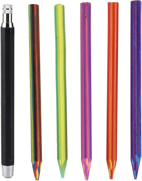 Color Mechanical Pencils, 5.6mm Mechanical Pencil Set with Rainbow Colored Refills...