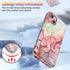 Btscase for iPhone 15 Plus Case 6.7 inch (2023), Marble Pattern 3 in 1 Heavy Duty Full Body Shockproof Hard PC+Soft Silicone Drop Protective Women...