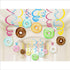 30Ct Donuts Party Supplies Hanging Swirl Decorations for Girls,Boys,Kids, Home,Classroom,Baby Shower,Birthday...