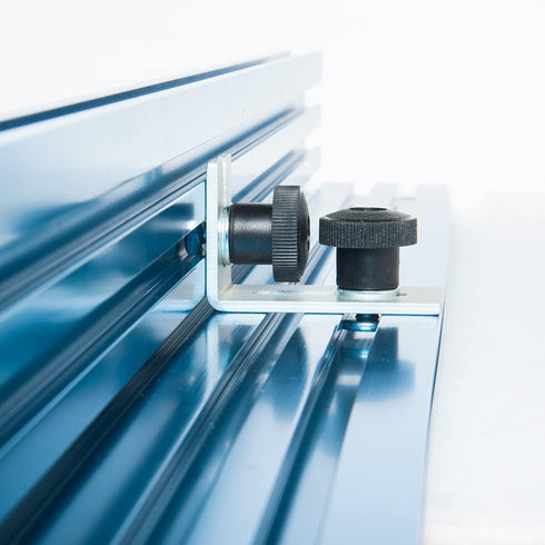 POWERTEC 5/16"-18 Round Knobs 10PK, Clamping Knobs with Steel Insert for T Track Bolts, Thumb Screw Threaded Knobs for T Track Accessories, Feathe...