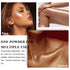 Glitter Powder Highlighter Makeup, Body Brightens the Natural Three-dimensional Face Blusher Patting Powder Highlighter. (01# White moonbeam)...