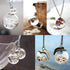 PH PandaHall 30 Pcs 14mm Mini Empty Clear Glass Globe Bottle Wish Ball Bottles DIY Pendant Charms with 30 Pcs 8mm Cap Bails for Earring Necklace J...