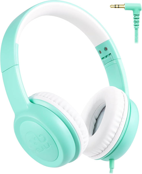 C3 Kids Headphones Wired, On-Ear Wired Headphones for Boys Girls with 3.5mm Jack, Foldable, Adjustable Headband, Child Headphones for School Home ...