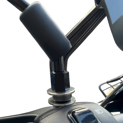 Motorcycle Phone Mount for Rearview Mirror, Metal Motorbike Phone Holder Smartphone Holder Mount 360° Rotation Adjustable, Universal for 6mm-10mm ...