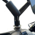 Motorcycle Phone Mount for Rearview Mirror, Metal Motorbike Phone Holder Smartphone Holder Mount 360° Rotation Adjustable, Universal for 6mm-10mm ...