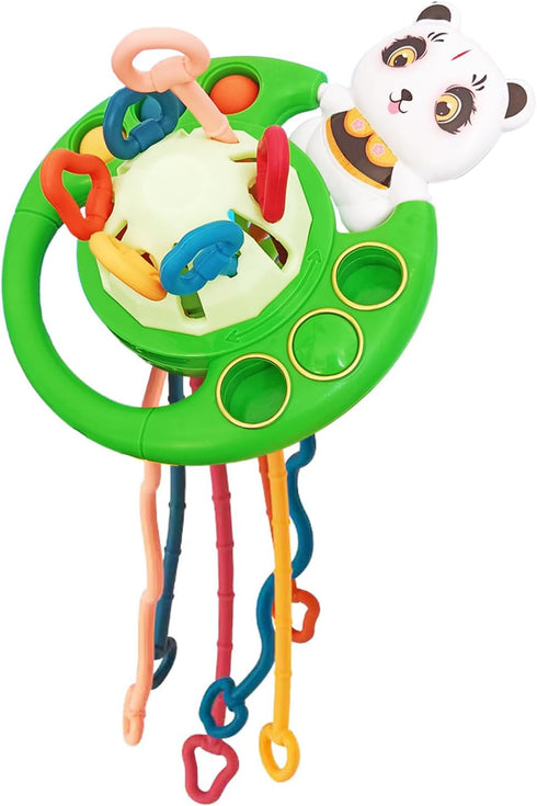 Montessori Toys for Babies 18 Months, Baby Sensory Toys for Toddler 1 2 Year Old Birthday Gifts, Soft Silicone Pull String Fidget Educational Lear...