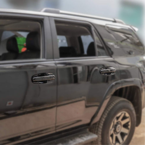 for 4runner Door Handle Cover Trim for Toyota 4runner Pro 4WD N280 SUV 2017-2020(NO Smart Key Holes Black)...