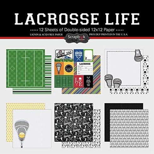 Scrapbook Customs Themed Paper Scrapbook Kit, Lacrosse Life...