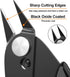 BOENFU Precision Wire Cutter Jewelry Zip Tie Cutters Flush Cutters Nippers Small Side Cutting Pliers for 3d Print, Plastic Models, Jewelry, Electr...