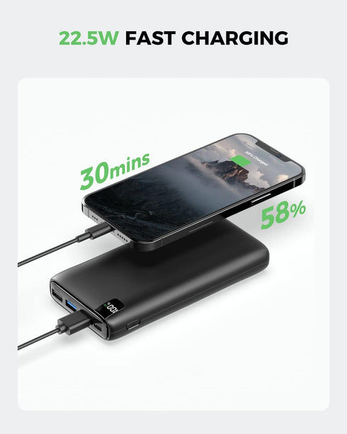 Power Bank Portable Charger - 27000mAh USB C in & Out PD Fast Charger QC3.0 22.5W 4 Outputs External Battery Pack Compatible with iPhone, Samsung,...