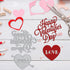 Valentine Love Heart Metal Cutting Dies, Words Die Cuts with Sentiment for Card Making Valentine's Day DIY Scrapbooking and Photo Album Card Craft...