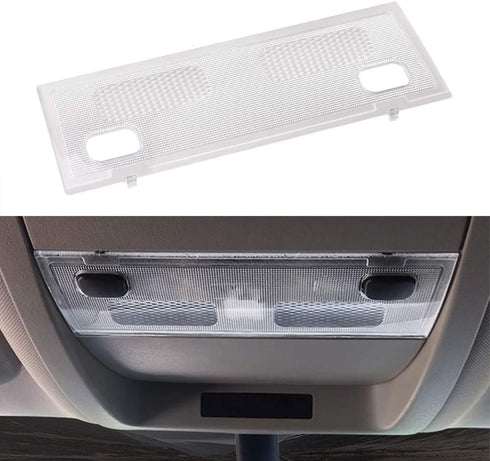 HERCOO Overhead Console Ceiling Cab Dome Lights Cover Lens Clear Frosted Housing for 15911049 Compatible with Chevy Silverado 2007-2014, Pack of 1...