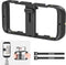 NEEWER Smartphone Video Rig, Phone Video Stabilizer Grip Vlogging Cage with Cold Shoe Tripod Mount, Phone Rig for Videomaker Film Maker Video grap...